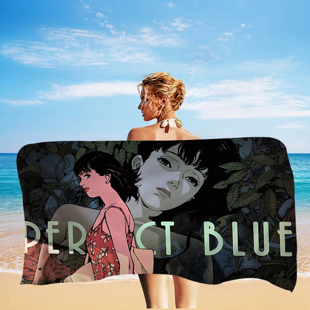 Horror Movie P-perfect B-blue Bath Towel Microfiber Soft Water Absorbing Breathable For Girl Kids Cartoon Beach Towel