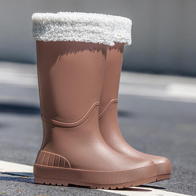 R series high tube rain shoes women's rain boots long tube waterproof shoes new water shoes water boots