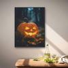 5D Diamond Art Painting Kit Spooky Halloween Pumpkin Full Drill Rhinestone Canvas Creative Craft for Home Decoration