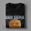 Ohio Sigma Rizzler T-Shirt für Herren Lustiges 100% Baumwoll-T-Shirt Rundhals Kurzarm T-Shirt Sommer-Tops