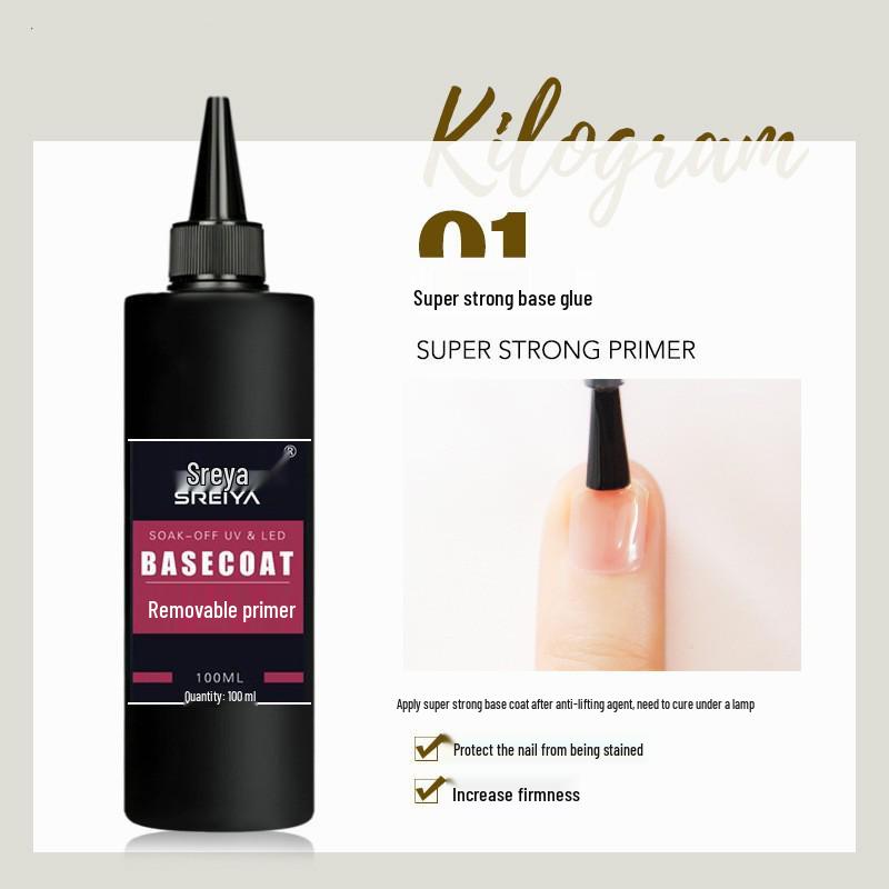 Large Matte No-Wipe Base & Top Coat Strengthening Gel for Nail Salons – Anti-Lifting, Leveling Formula