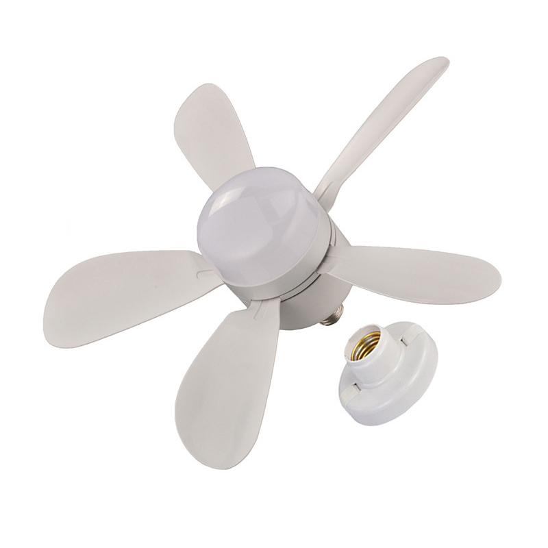 E27 Ceiling Fan Light 20W With Remote Dimming Function LED Light Fan Intelligent Silent Ceiling Fan For Bedroom Living