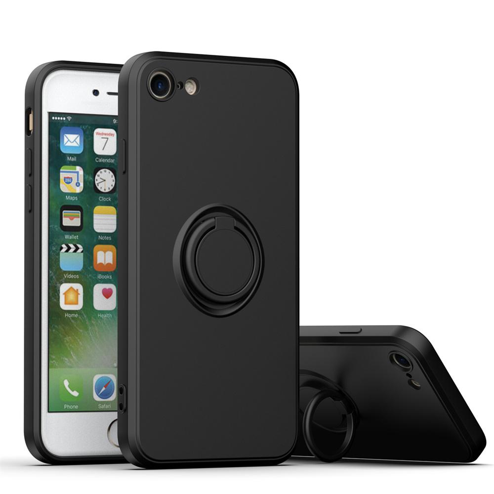 Luxury Liquid Silicone Magnetic Cases For For Iphone 15 14 13 12 11 Pro Max XS XR 6 6s 7 8 Plus SE  Soft Cover With Ring Holder