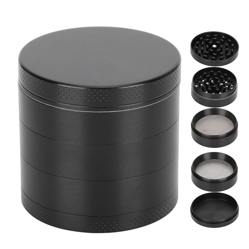 Herb Grinder Zinc Alloy 5 Layers DoubleLayer Filter Pepper Spices Smoke Grinding Tool 53mm