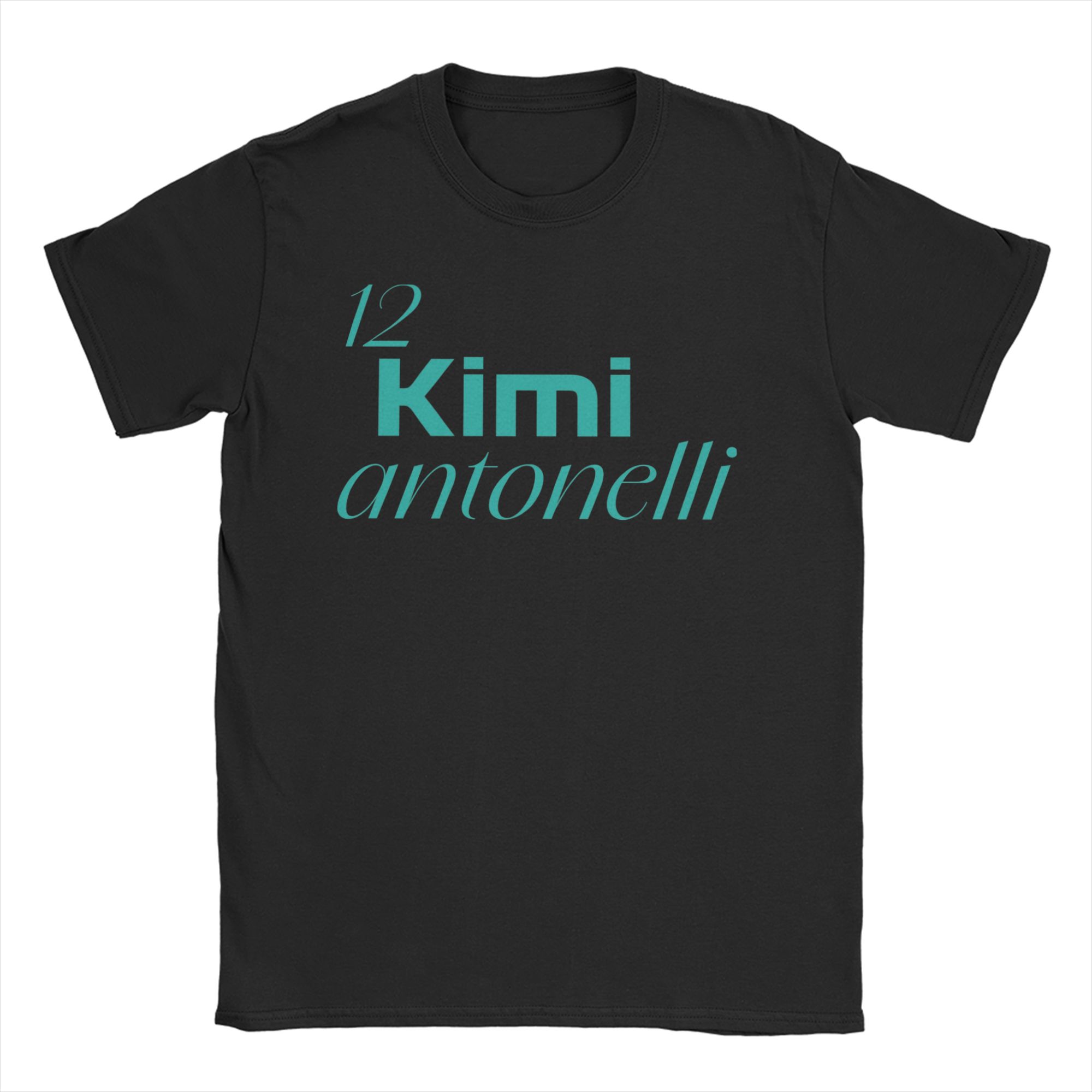 

Kimi Antonelli Унисекс Женская Футболка Повседневные Футболки С Коротким Рукавом С Круглым Вырезом 100% Хлопок Идея для Подарка Одежда S