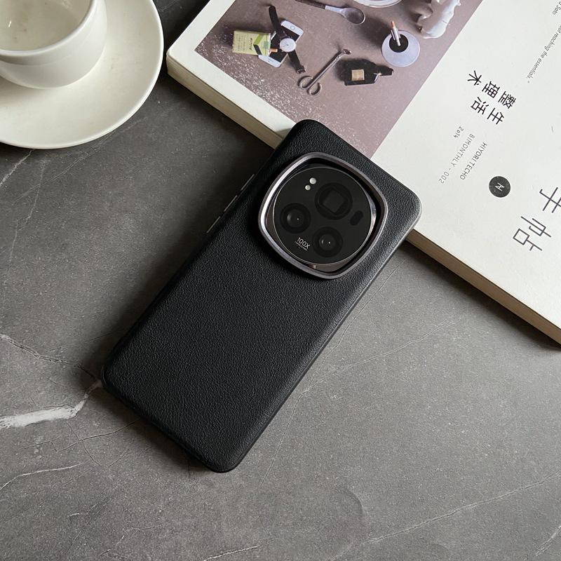 Honor Magic6 Pro Luxury Leather Anti-Fall Protective Case – Simple, Sleek, and Professional.