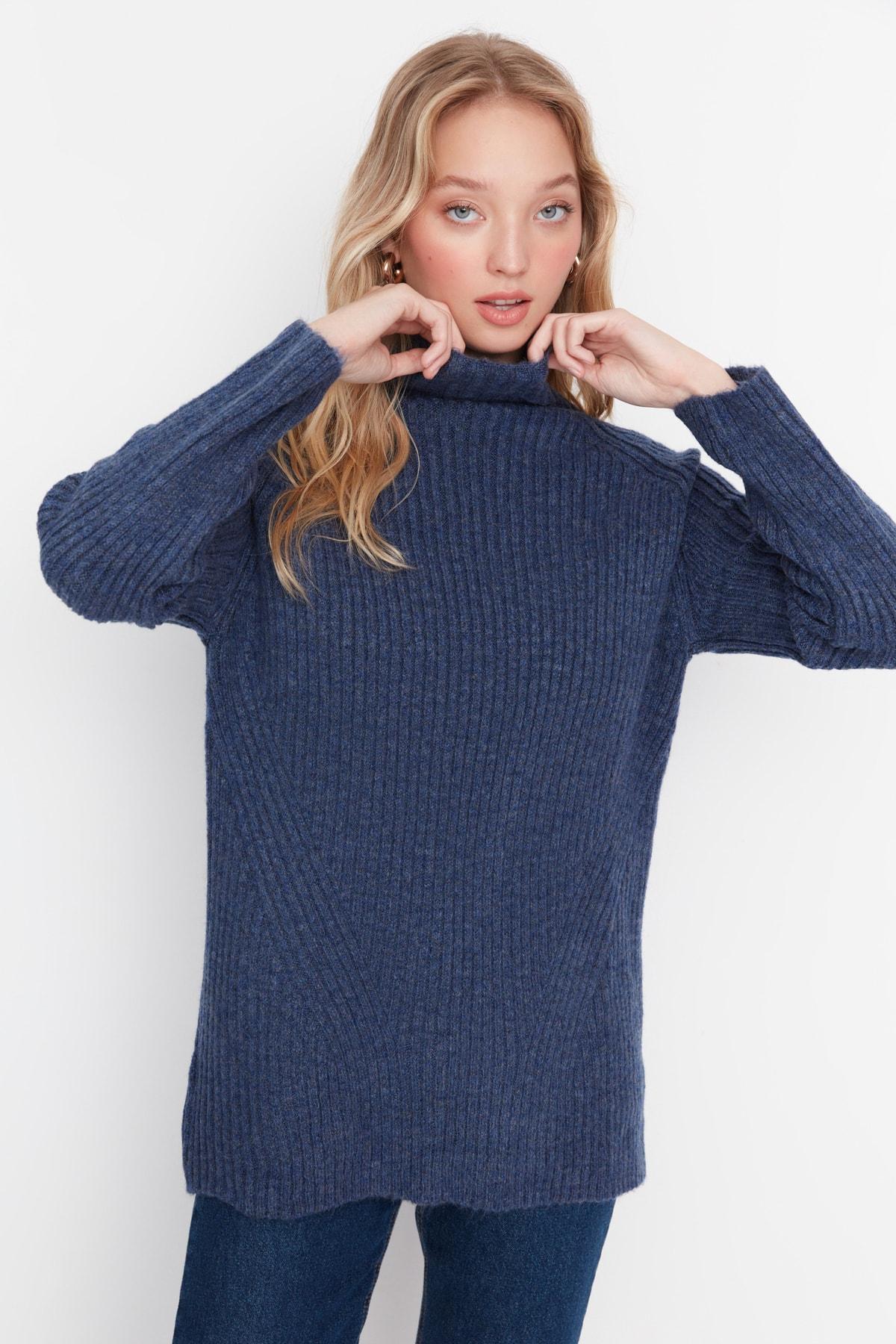 

Свитер - Синий - Оверсайз