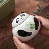 LISM Ceramic Panda Tea Caddy Gift Set
