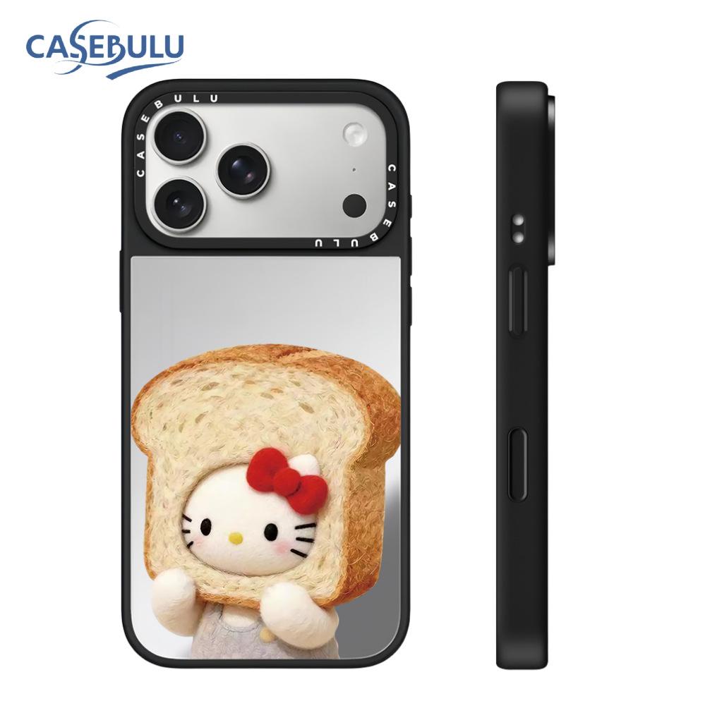 

Trendy Bear KT Cat Mirror Case for iPhone 17 Pro Max/16/15 - Celebrity-Style Protective Cover iPhone 16 Plus