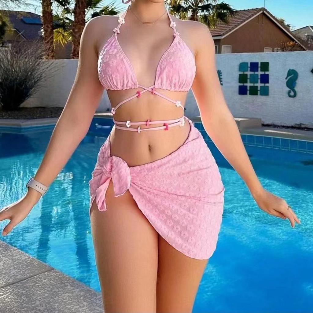 2026 New Swimsuit Sexy Bikini Three Piece Set