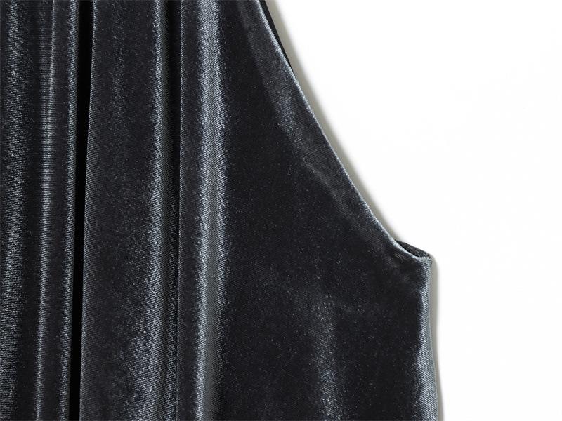 2025 Stylish European-American Velvet Balloon Dress for Women