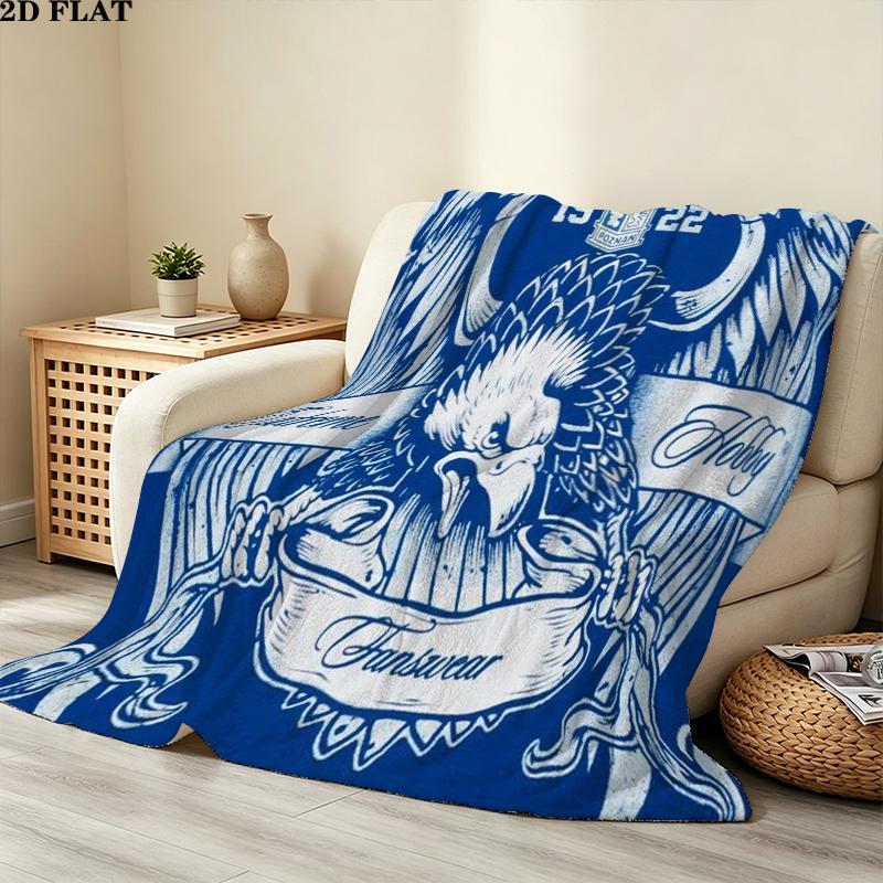 Lech Pozna Print Flannel Blanket, High quality Comfortable for All Seasons, Home Decor, Warmth and Comfort, Perfect for Christmas Gifts