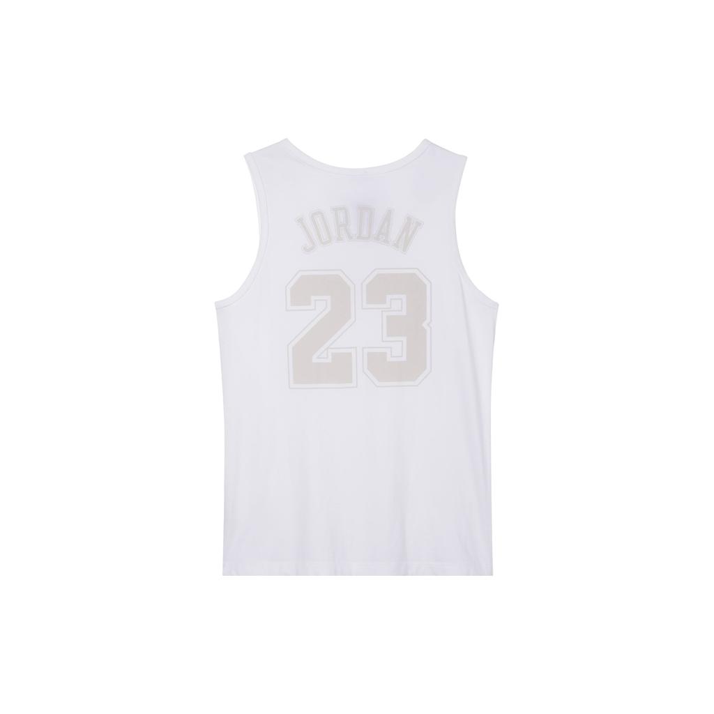 Jordan Flight Essentials Vintage Letter And Number Print Design Casual Lightweight Breathable Sleeveless Tank Top Men tops White FN5997-100