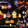 Halloween LED Pumpkin & Ghost String Lights Outdoor Decoration