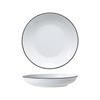 European Style 22-Piece Black Line Bone China Dinnerware Set
