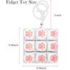 9 Keys Keyboard Key Toy Cat Paws Finger Button Stress Relief Toys Mechanical Keyboard Keycaps Keychain Office Decompression Calm