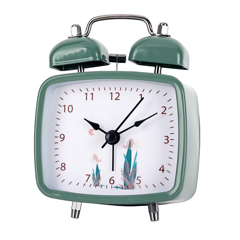 

Интернет-знаменитость раннее детство образование детский будильник милый новый металлический будильник артефакт для пробуждения креативные часы Button battery