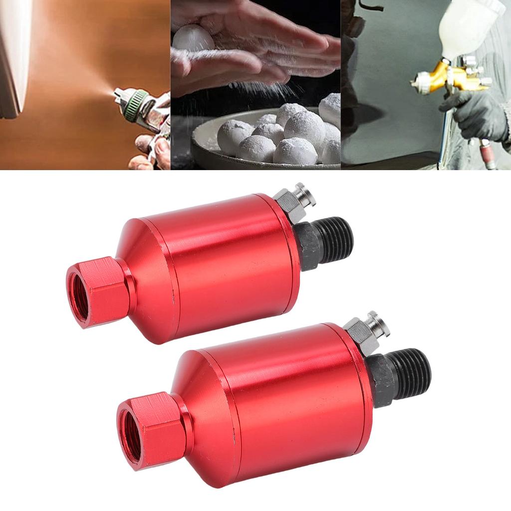 2 Pcs Paint Filter 1Celsius4in NPT Inlet Outlet Aluminum Alloy Water Separator Filter