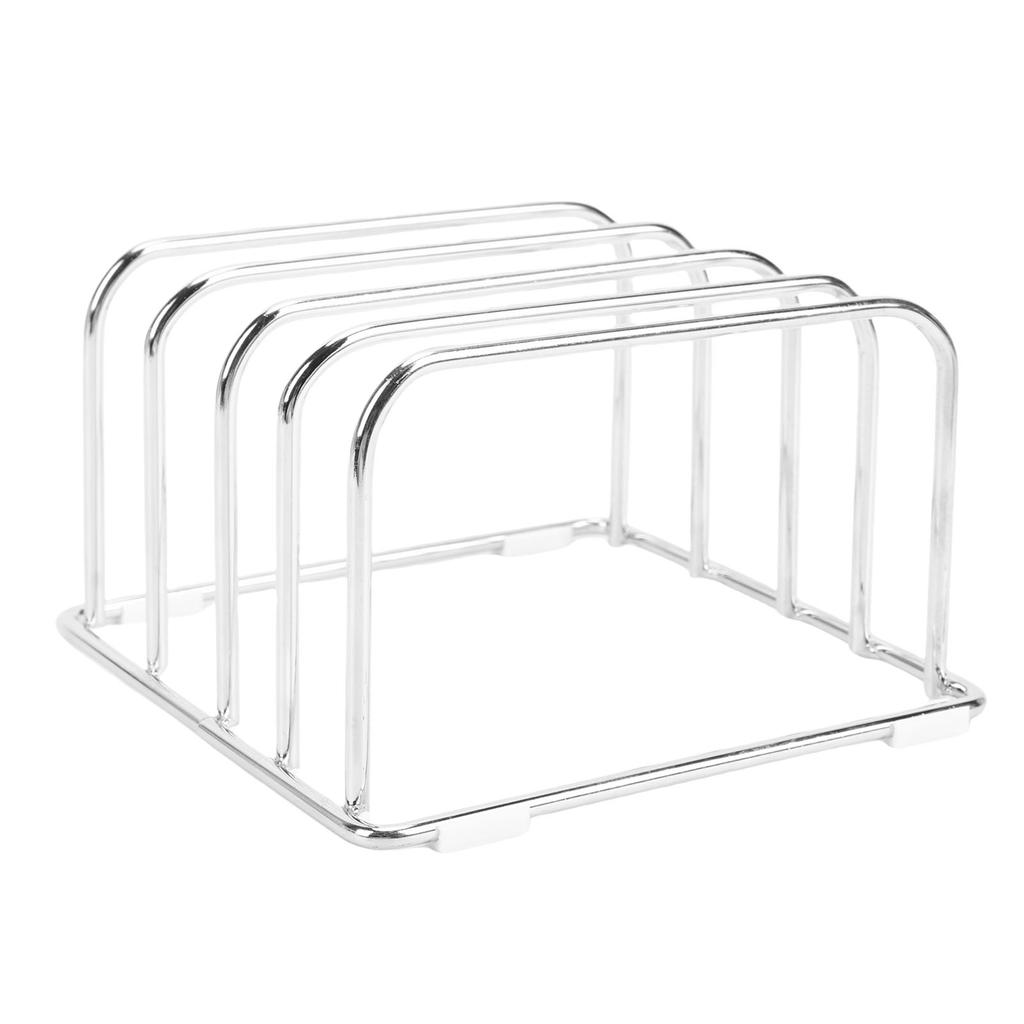 Stojan na krájecí desky Nerezový držák na krájecí desky 4 slotový úložný držák na kuchyňskou desku