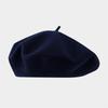 Solid Color Wool Beret Girls Winter Versatile Bud Hat Japanese Literary and Retro Painter Hat
