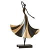 Balletttänzerin Metallfigur Ornament Metall Ballettmädchen Kunstskulptur für Tischplatte Regal Display Büros oder Schlafzimmer