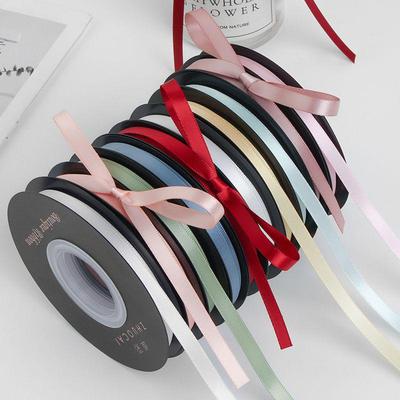 5mm Doppelseitiges Polyester-Blumen-Geschenkband für Haaraccessoires, Kuchendekoration und Sträuße