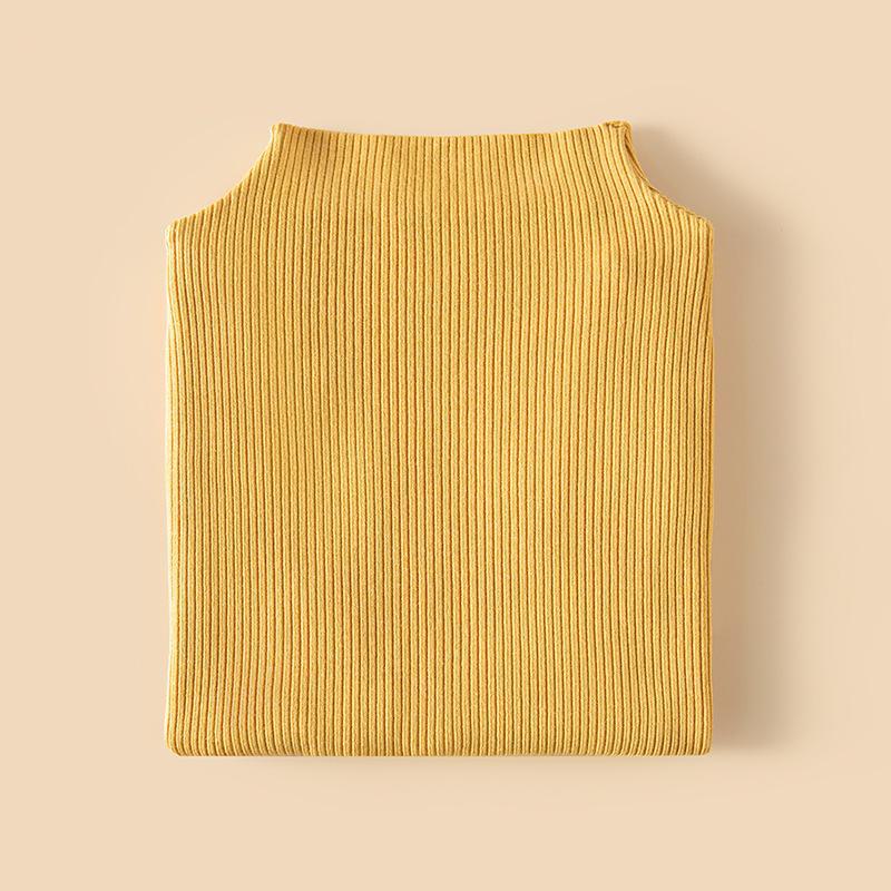 Women's Thermal Half-High Collar Lace Top - Slim Fit Autumn & Winter Wear