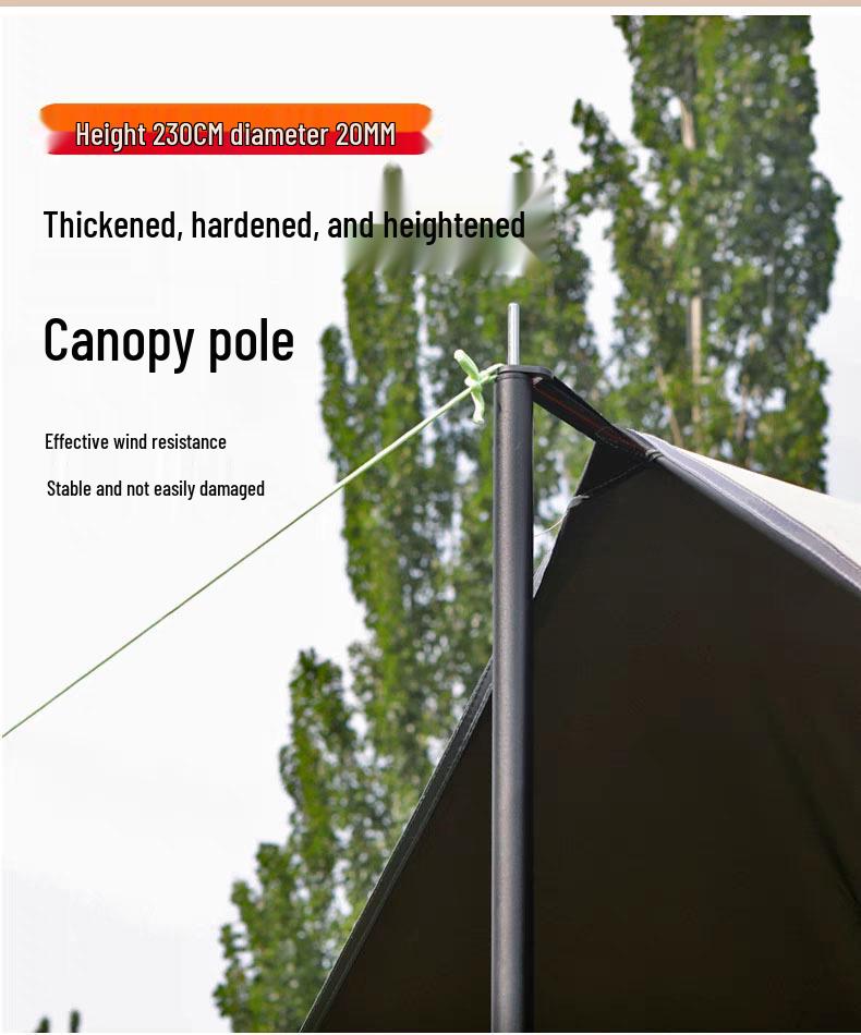 Heavy-Duty Black Oxford Cloth Tarp: Portable, Rainproof, Sunshade for Outdoor Camping, Picnic, Beach, Courtyard
