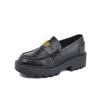 Grape Mother Spring New Thick-soled Small Leather Shoes Women's College Style Small Gold Coin Loafers Women's 2025 New Women's Shoes