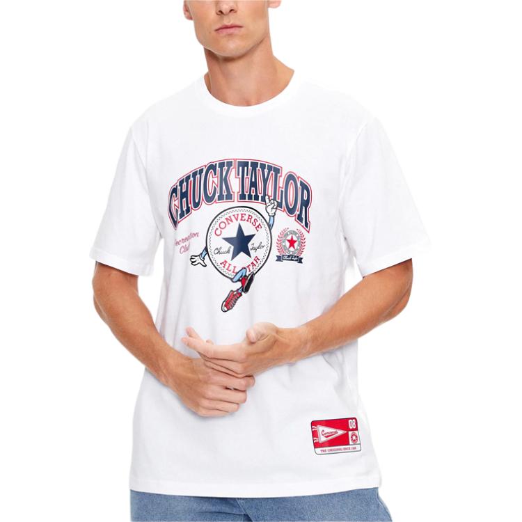 Converse All StarChucks Retro Collegiate Graphic T Shirt Men s White 10025293-A03 L
