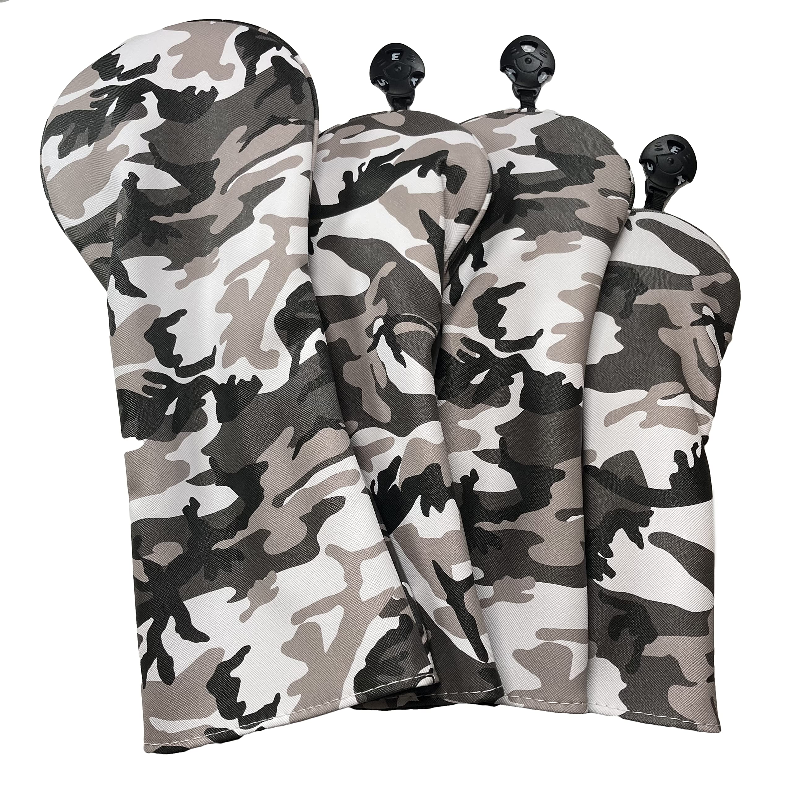 

Camouflage Headcovers (Set of 4) for DR (460cc) / FW2/UT1, Available in 4 Colors (Black)