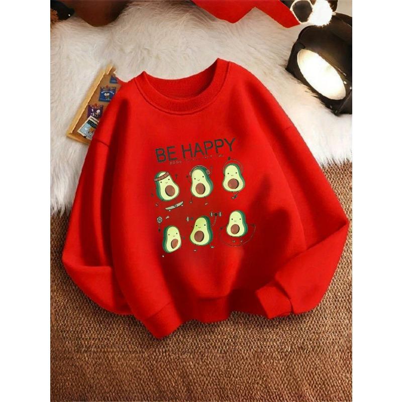 Kids Sweatshirt Casual Stylish Sweatshirt, Print Sports Hoodie for Autumn And Winter 110 красный