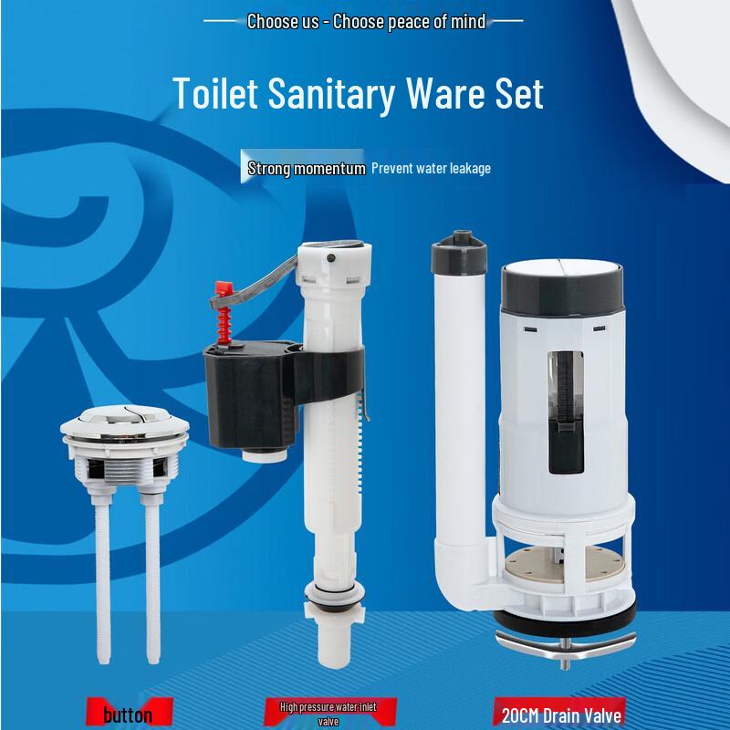 Toilettenspülkasten Zulaufventil und Knopf-Set