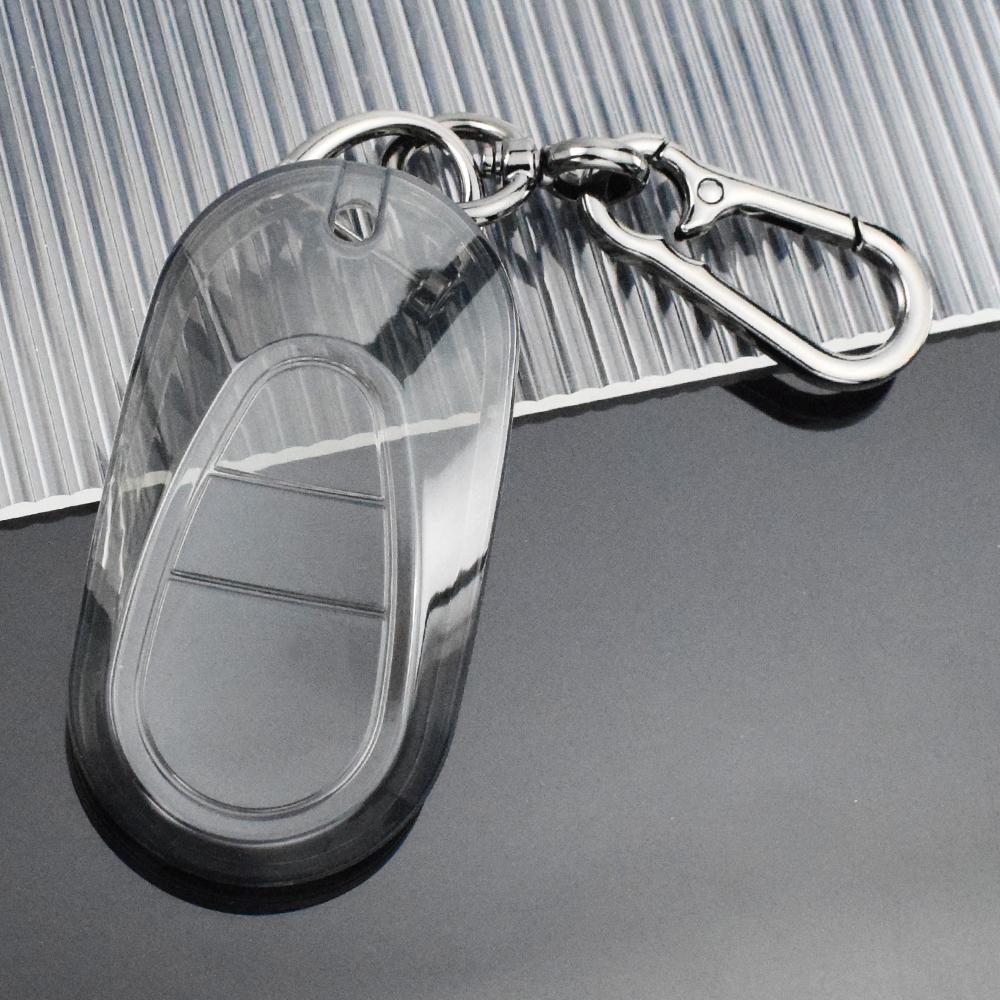 TPU Shell Fob For Mercedes Benz 2022 C S Class W206 W223 S350 C260 C300 S400 S450 S500 Key Car Key Case Cover Protector Keychain