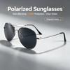 Man's Driving Polarized Sunglasses Pilot Toad Frame Myopia Glasses UV400 Anti UV Motorcycle Beach Shades Eyewear 0 To -4.0