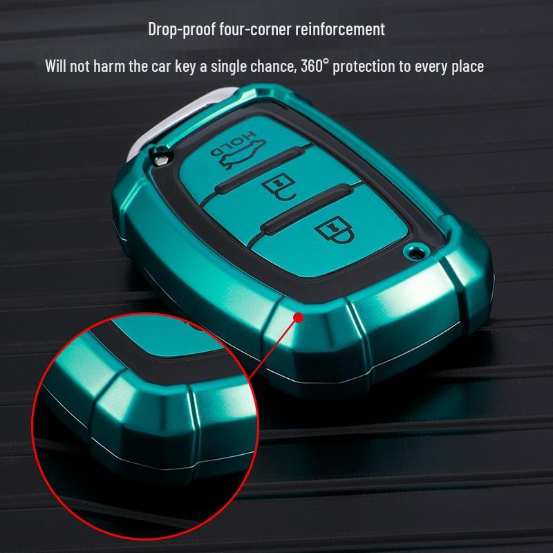 Key Case-Compatible with Hyundai Models: Elantra, Santa Fe, Mistra, Reina, ix25, Festa, ix35, Verna