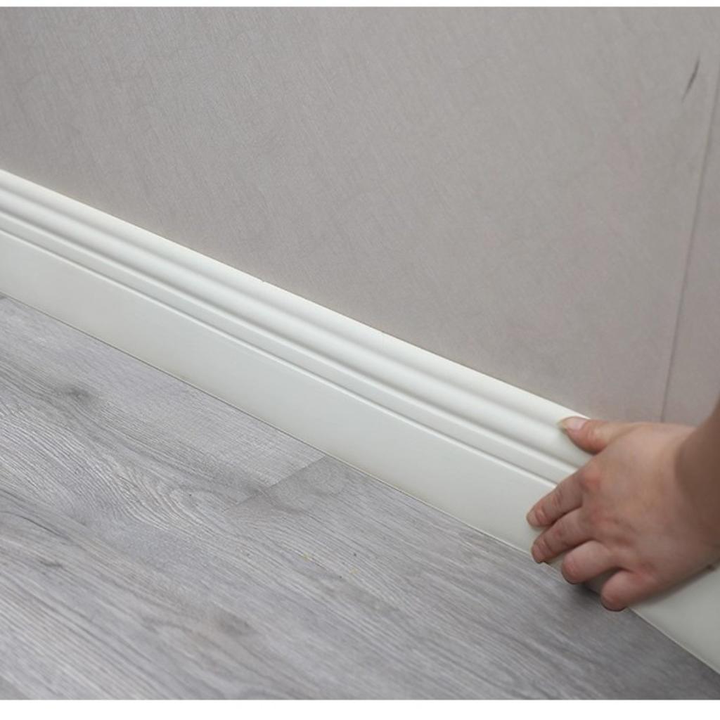 1pc Soft Skirting Board Self-Adhesive Wall Sticker Kindergarten Wall Corner Floor Line Renovation Ugly Decoration Strip