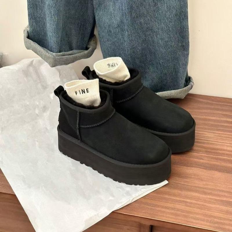 Women S Thick Soled Warm Non Slip Short Snow Boots