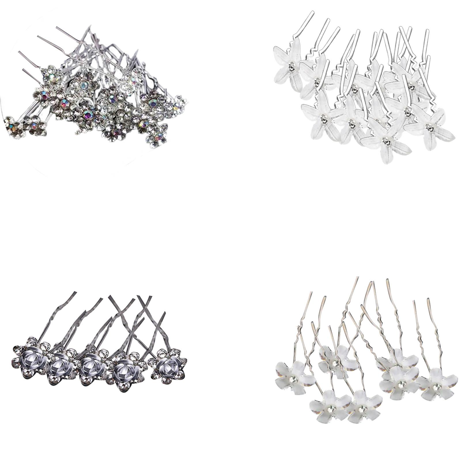 

Delicate Pearls Crystal Birthday Barrette Elegant Hair Clip for Girls Wedding Party Photo Props Headwear Hairpin D
