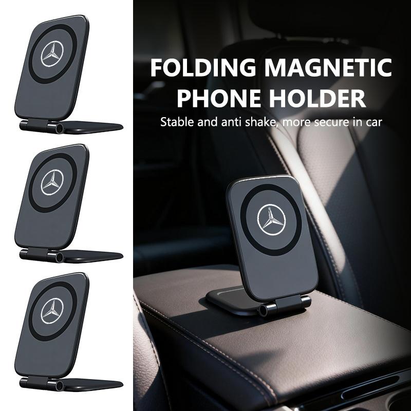 CGRE6 Car Adjustable Cell Phone Holder Dual Side Magnets Ultrathin Accessories For Benz AMG Exclusive A C E R V Class CLA CLS C180