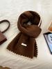 Manufacturer wholesale high-grade wool-containing small fragrant knitted scarf women's winter quality warm versatile couple scarf