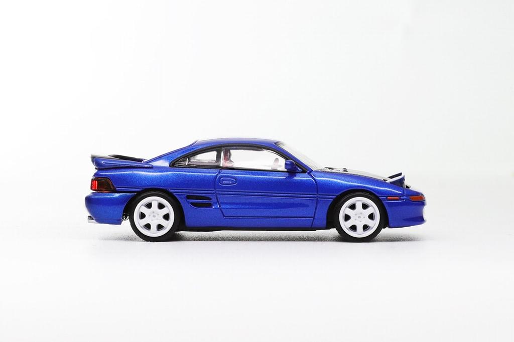 Diecast Team DIECASTTEAM Toyota MR2 W20 Blue Finished Model 1/64 (RHD) LL-003-7