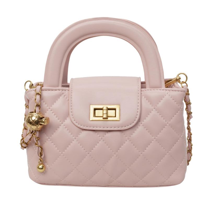 New Versatile Shoulder Bag Feel Chain Crossbody Bag Fashion Rhombus Handbag Bag