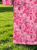 Men's Polo Shirt with All-Over Powder Gradient Blooming Rose Dense Floral Print, Smooth Top for Dates, Beach, and Vacation