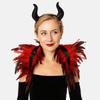 Luxury Adjustable Feather Shrug Shawl Halloween Shoulder Fake Collar Costume Feather Shawl  Dancer