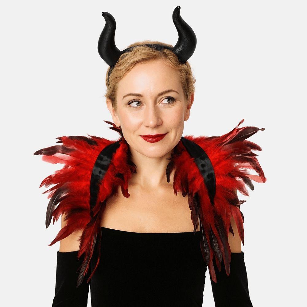 Punk Adjustable Feather Shrug Shawl Luxury Shoulder Fake Collar Feather Shawl Cosplay Party