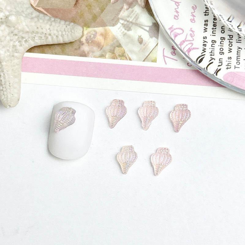 New Aurora Nail Art Accessories Tiny Conch 3D Small Ice Transparent Nail Decorations Mixed Rhinestones Phone Accessories