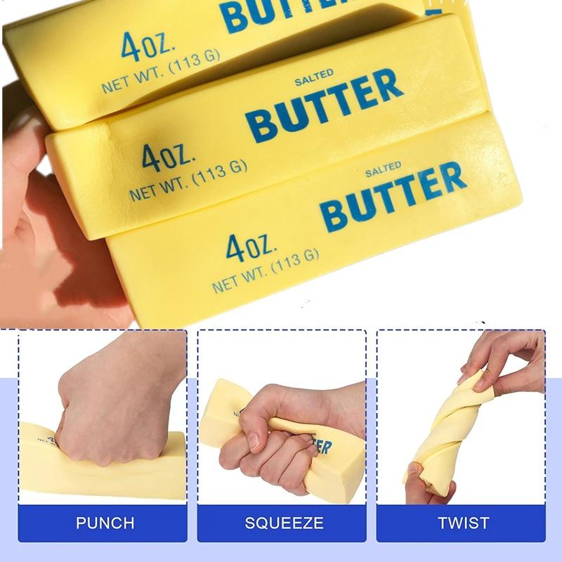 Bai Fen Bai Toys Toys Soft Slow Rebound Butter Stick Squeezing Toy Realistic Butter Sticks Decompression Fidget
