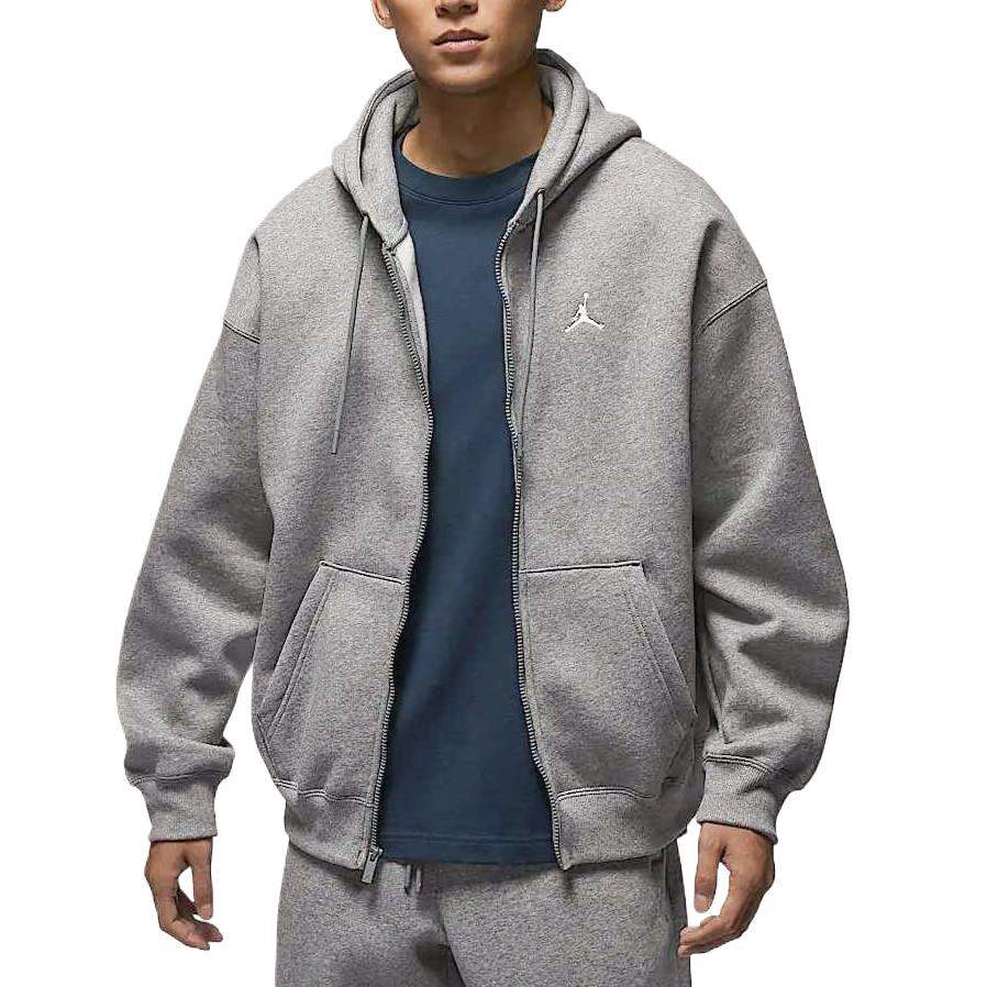 New Jordan Brooklyn Fleece SS25 Sweatshirt Men's Carbon Gray/Sail White IB7232-091