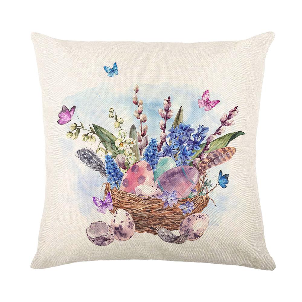 Easter Pillowcase Holiday Decoration Pillowcase Sofa Cushion Pillowcase